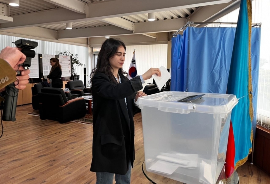 Voting concludes for Azerbaijan`s presidential election in South Korea