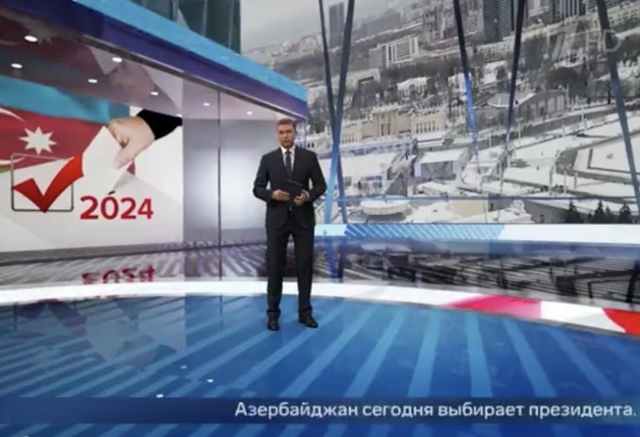 Rusiyanın “Birinci kanal” televiziyası səsvermənin gedişini işıqlandırıb