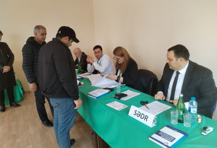 Şamaxıda səsvermə prosesi uğurla davam edir