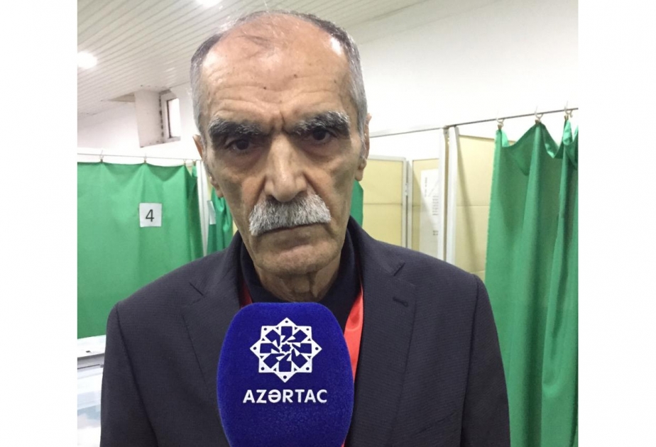 Məntəqə sədri: Seçici fəallığı çox yüksək olub, hamı həvəslə gələrək səs verib