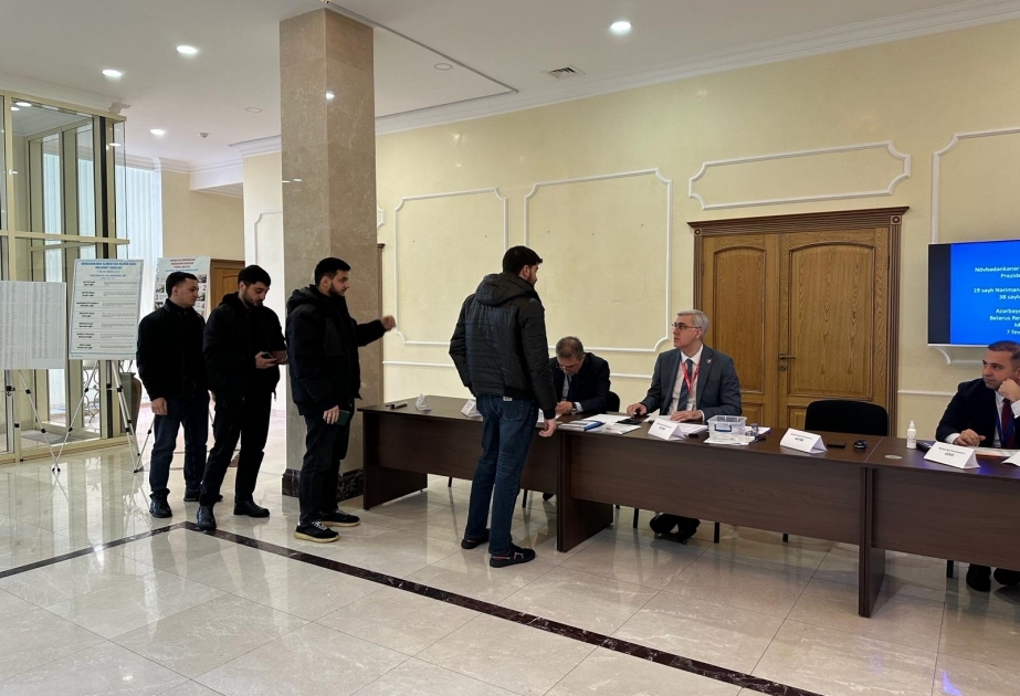 Approximately 78 percent of voters cast ballots at Azerbaijani embassy in Belarus