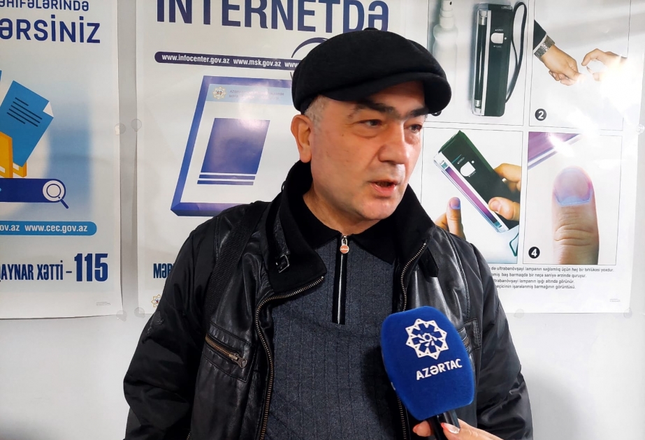 Seçici: Bu gün gec saatda da olsa, məntəqəyə yaxınlaşıb səsimi verdim