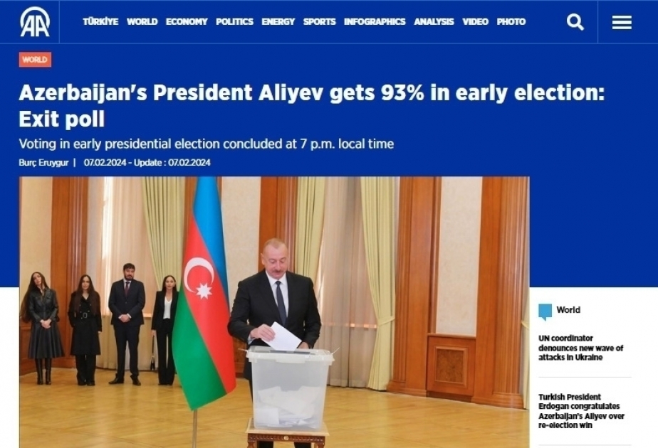 Azerbaijan’s snap presidential election and Ilham Aliyev’s confident victory in spotlight of world media