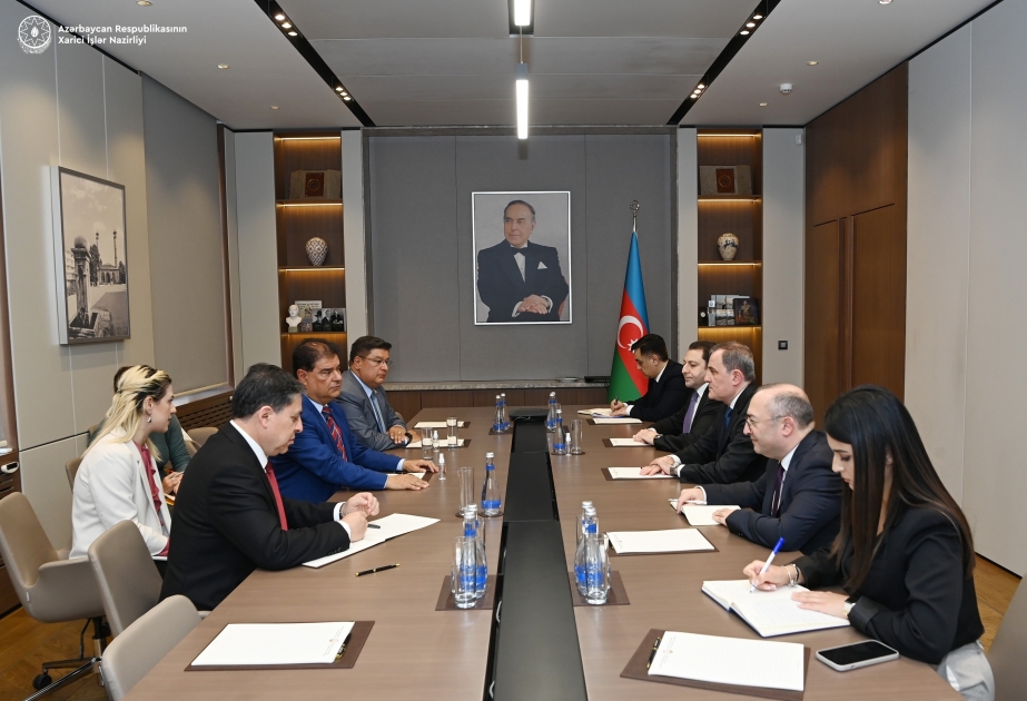Canciller azerbaiyano se reunió con la delegación del Senado Federal de Brasil