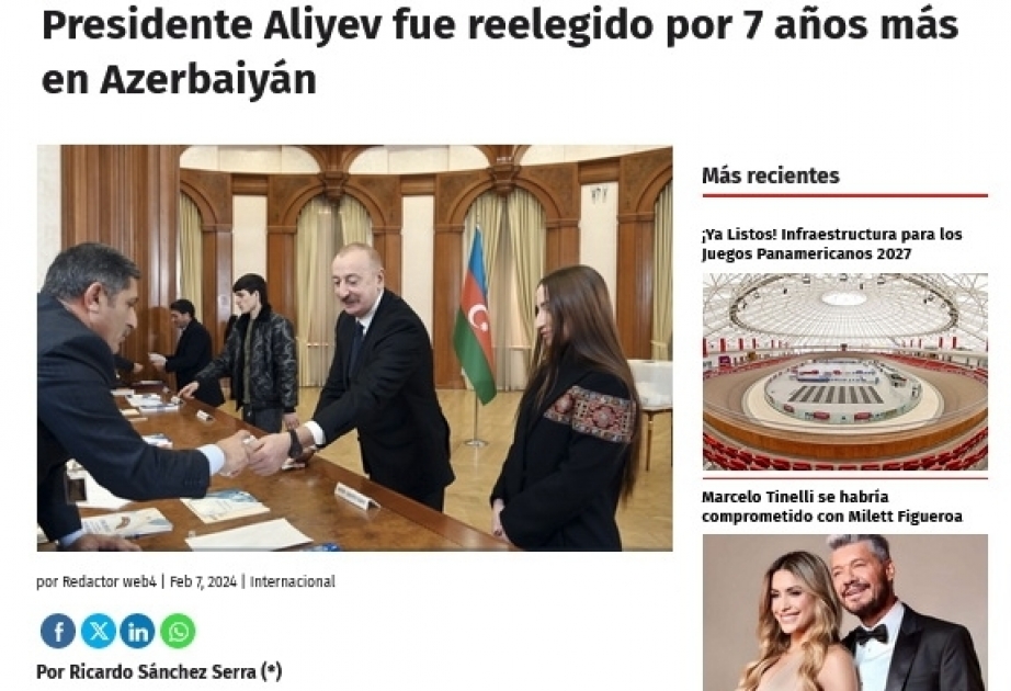 La prensa peruana escribe sobre las elecciones presidenciales anticipadas en Azerbaiyán