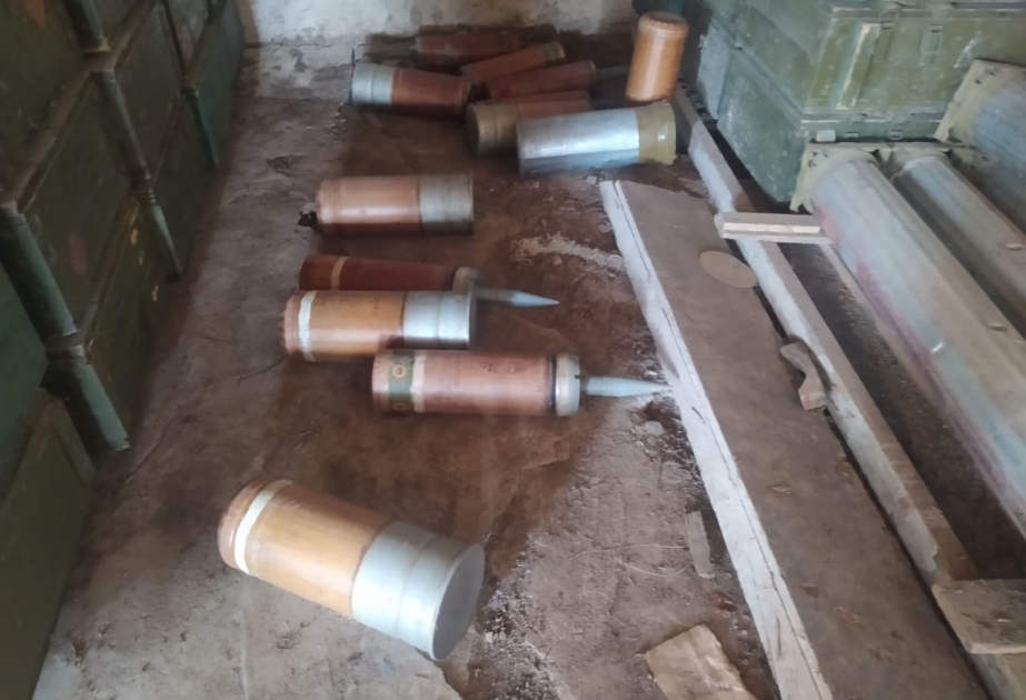 Se encontraron proyectiles de artillería y tanques en el territorio de la aldea de Kish en el distrito de Khojavand