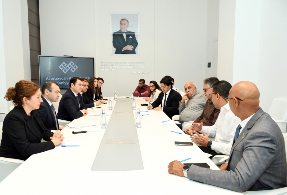 Se celebró en el Ministerio de Cultura de Azerbaiyán una reunión con representantes de los medios de comunicación marroquíes