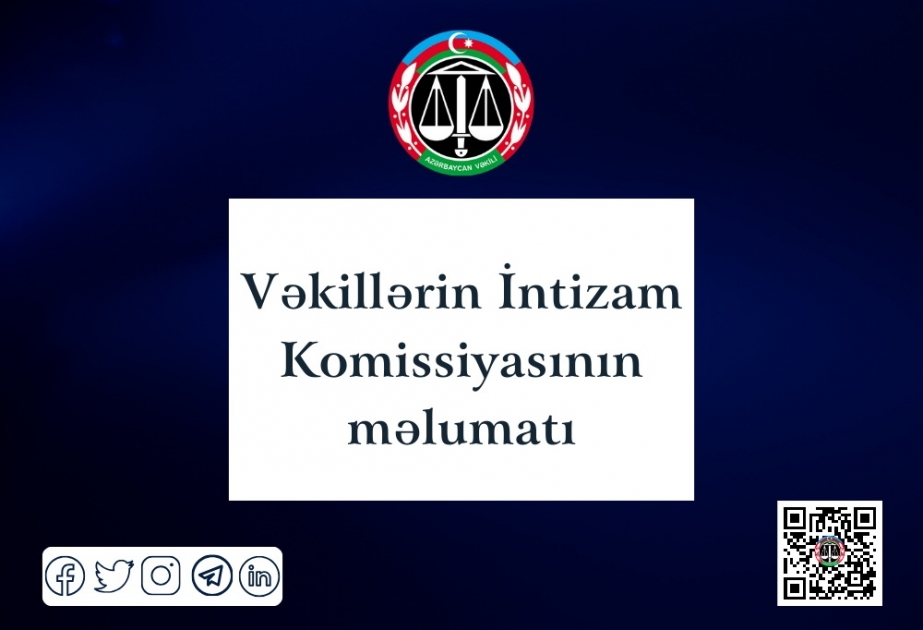 Vəkillərin İntizam Komissiyasının növbəti iclası keçirilib