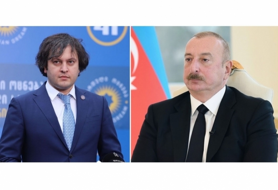 President Ilham Aliyev congratulates Irakli Kobakhidze on commencement of his tenure as Prime Minister of Georgia