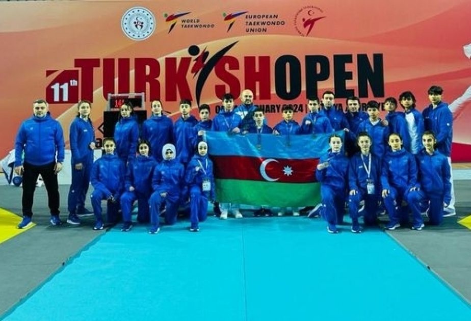 Азербайджанские таэквондисты завоевали еще 4 медали на открытом чемпионате Турции