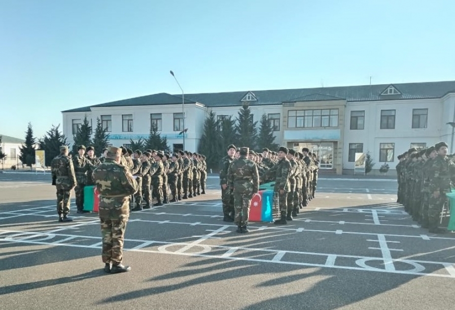 FHN-in Mülki müdafiə qoşunlarında andiçmə mərasimi keçirilib