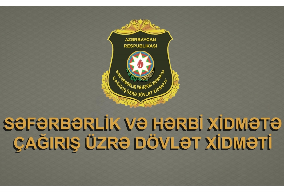 Səfərbərlik və Hərbi Xidmətə Çağırış üzrə Dövlət Xidmətinin yaradılmasından 12 il ötür VİDEO