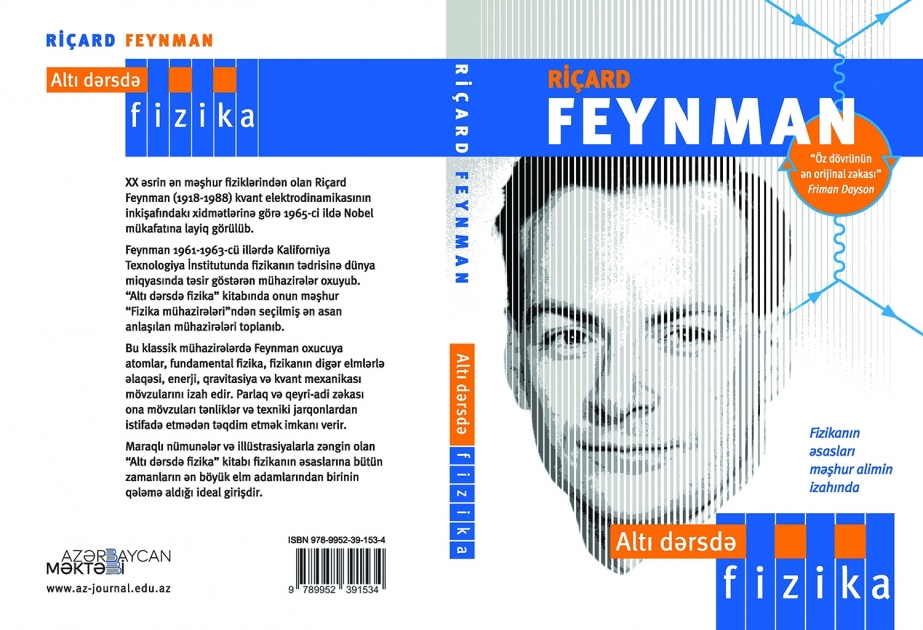Məşhur fizikin kitabı Azərbaycan dilində ilk dəfə nəşr olundu