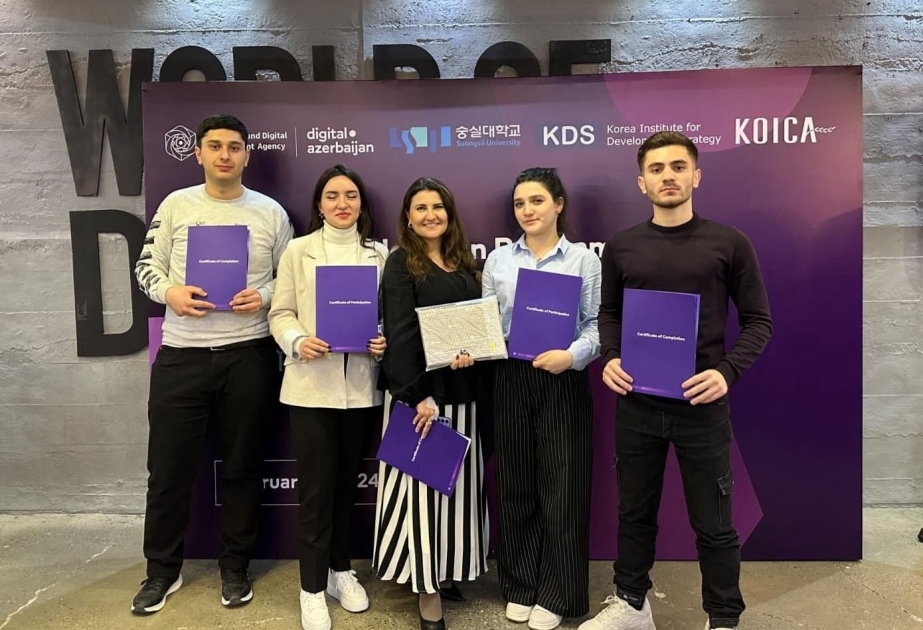 Tres equipos de la Escuela Superior de Petróleo de Bakú triunfan en un concurso internacional de startups