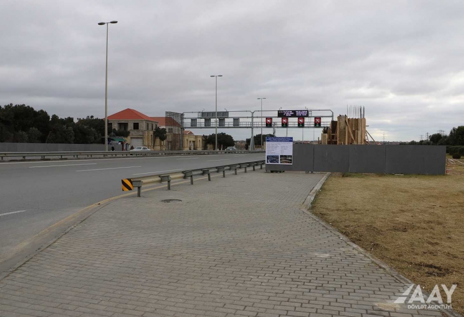 Hava Limanı-Mərdəkan-Zağulba yolunda yerüstü piyada keçidinin inşasına başlanılıb
