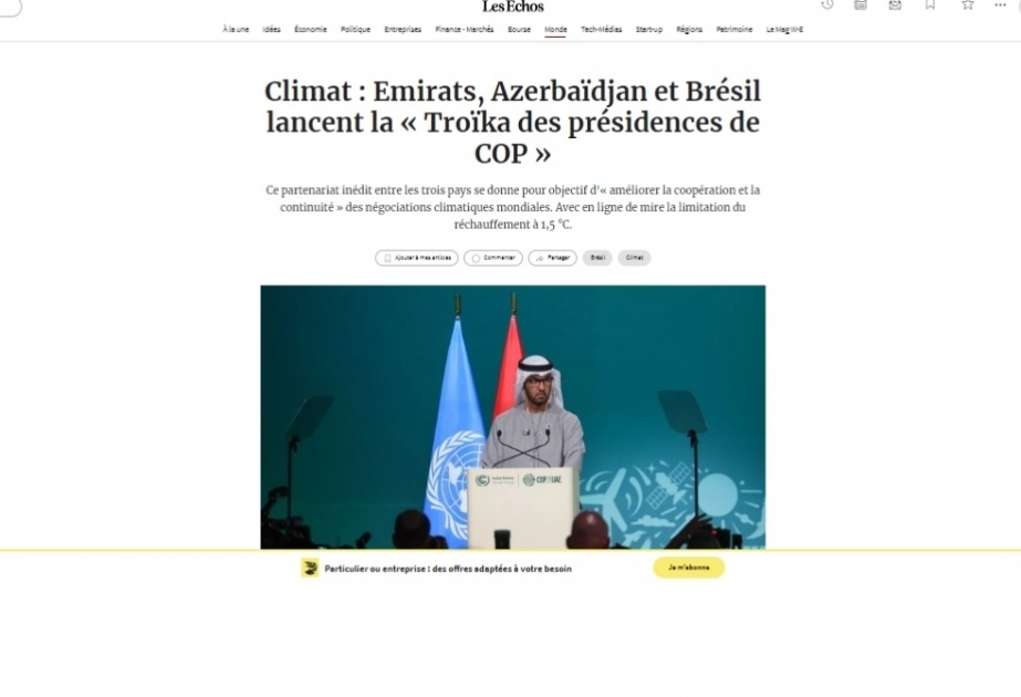 Troïka des présidences de COP : Une alliance inédite pour sauver le climat
