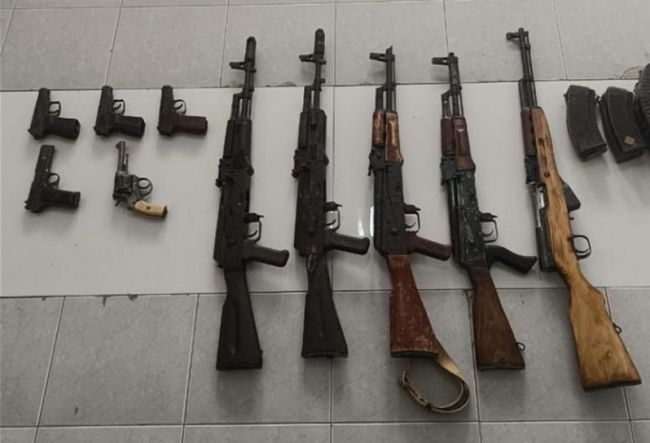 DİN: Fevralın 14-də xeyli sayda qanunsuz silah və sursat aşkarlanaraq götürülüb