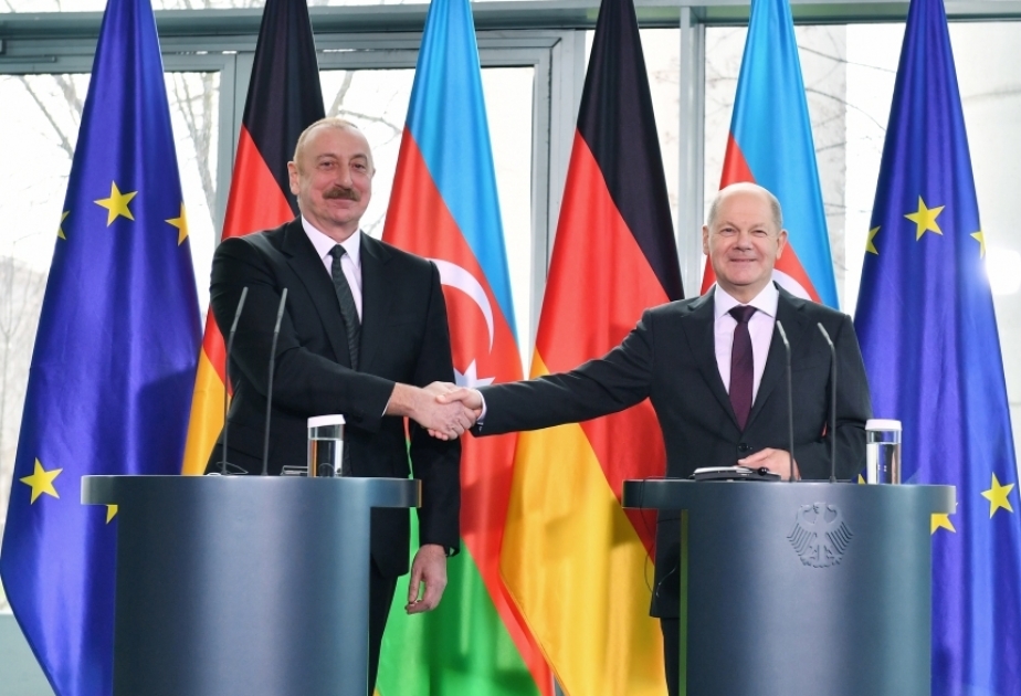 Bundeskanzler Scholz gratuliert Präsident Aliyev zu seinem Wahlsieg