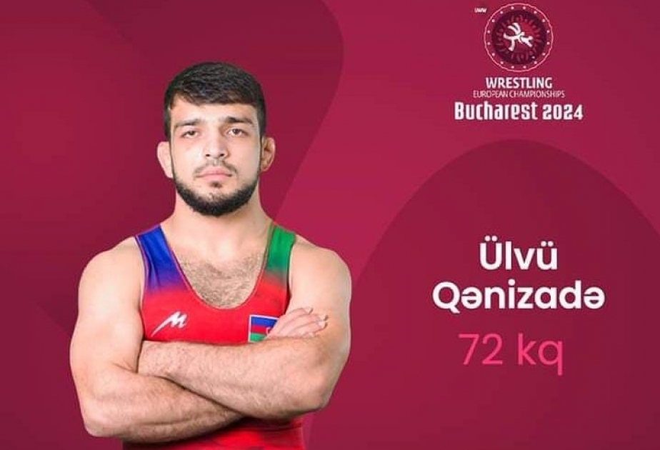 Aserbaidschanischer griechisch-römischer Ringer Ulvi Ganizade holt in Silber bei EM in Bukarest
