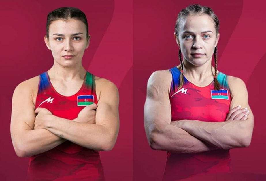 Zwei aserbaidschanische Ringerinnen im EM-Halbfinale