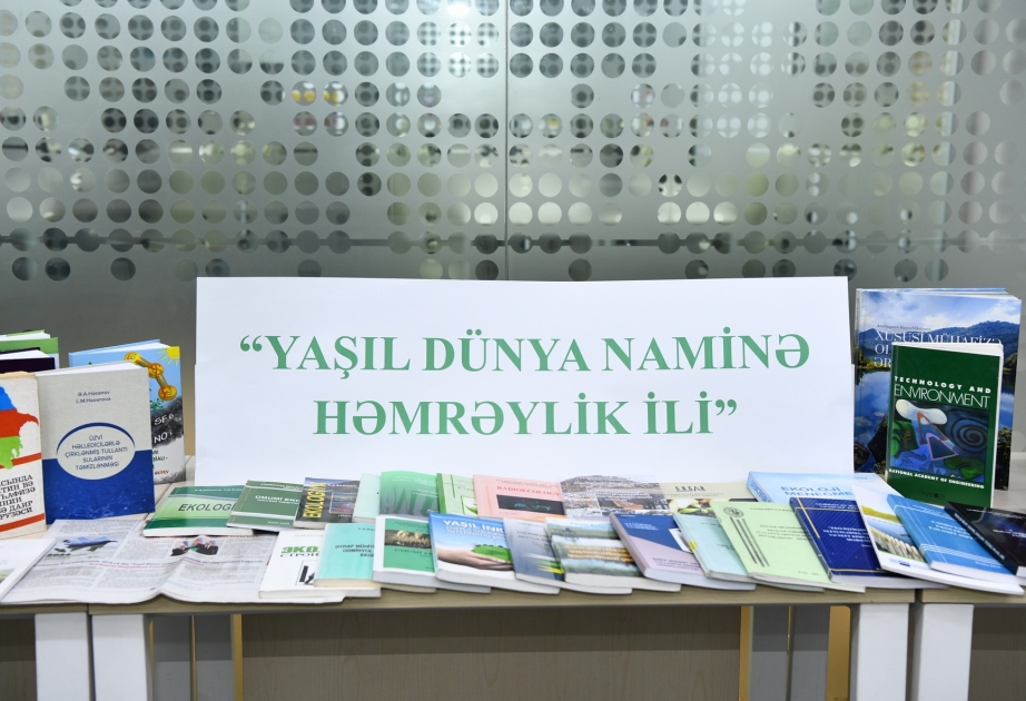 Azİİ e-Kitab Evində “Yaşıl dünya naminə həmrəylik ili” çərçivəsində sərgi təşkil edilib