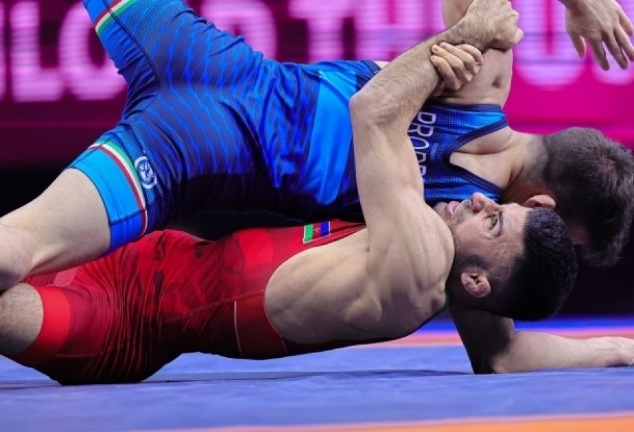Los luchadores de estilo libre de Azerbaiyán comienzan la lucha en el Campeonato de Europa