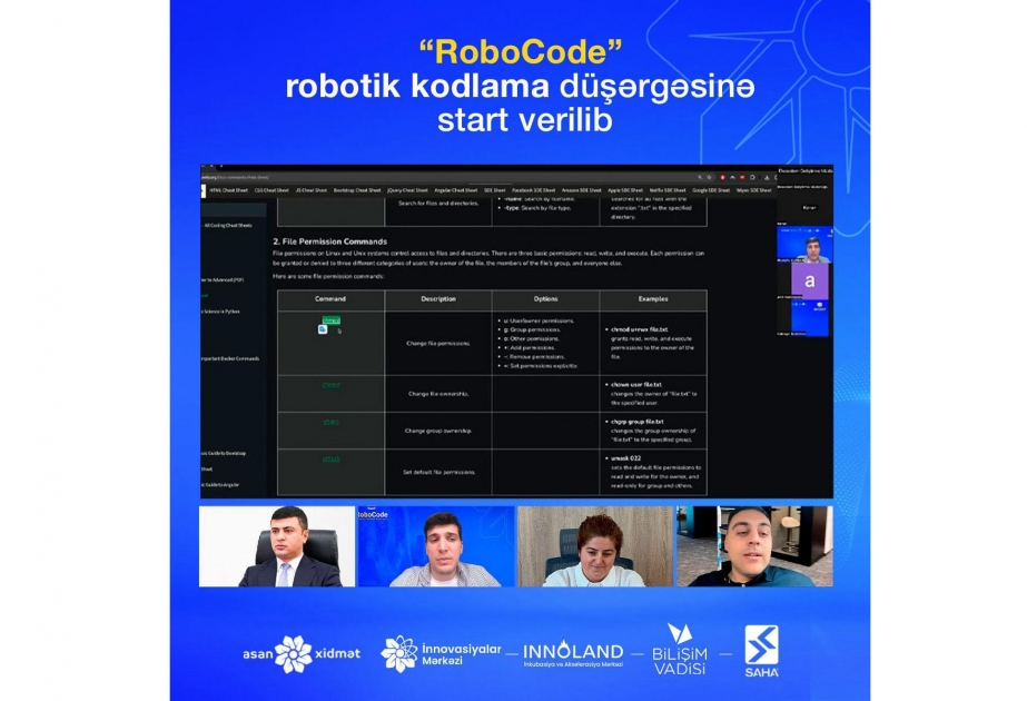 “ASAN xidmət”in “İnnovasiyalar Mərkəzi”i robotik kodlama düşərgəsi təşkil edir