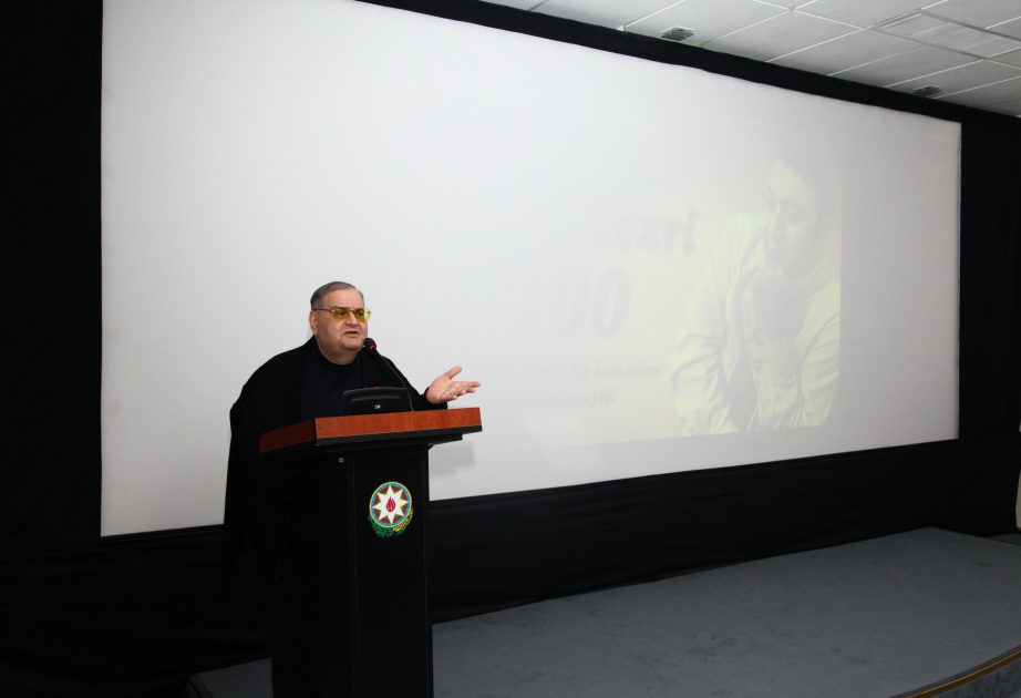 Nəbi Xəzrinin 100 illik yubileyi ərəfəsində “Şeir mənim üçün bir kainatdır” filminin nümayişi olub
