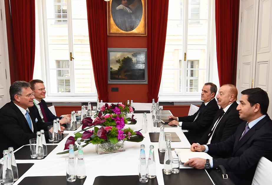 President Ilham Aliyev met with European Commission Executive Vice-President in Munich VIDEO