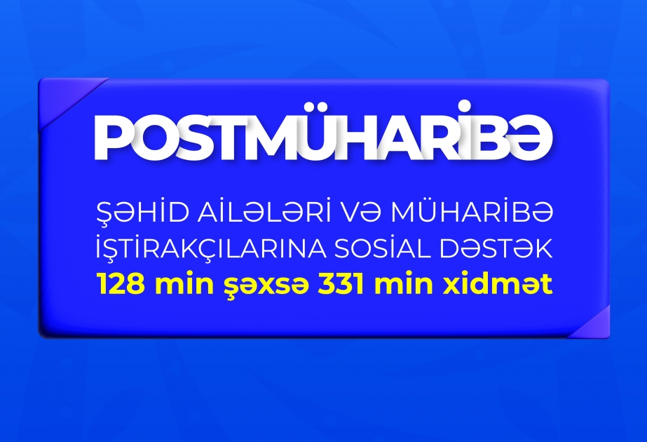 В послевоенный период пакетом социальной поддержки охвачено 128 тысяч членов семей шехидов и участников войны