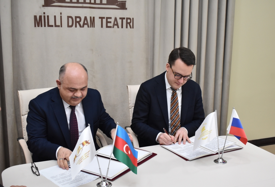 Azərbaycan və Rusiyanın milli teatrları arasında əməkdaşlığa dair Memorandum imzalanıb