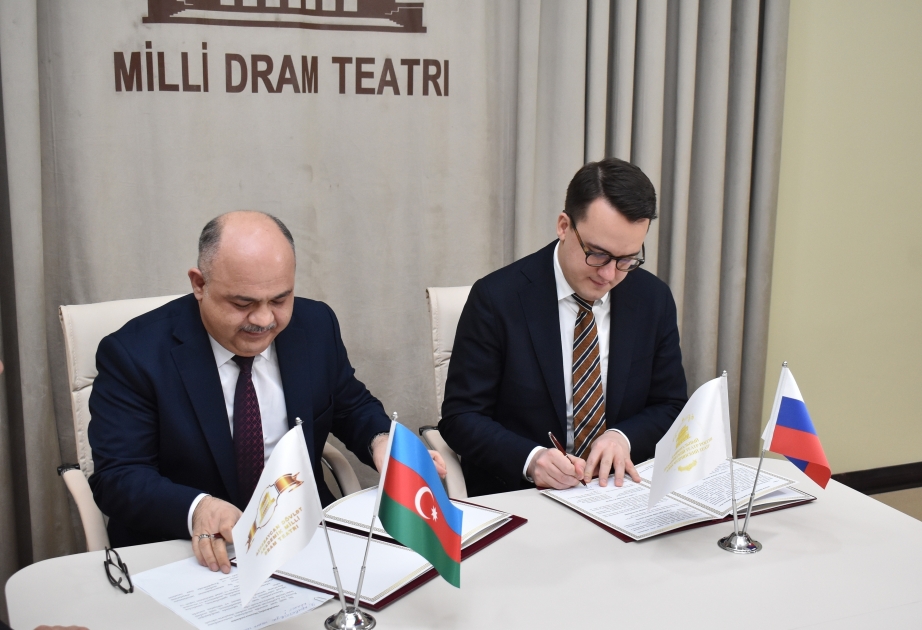 Teatros Nacionales de Azerbaiyán y Rusia firman un memorando de cooperación
