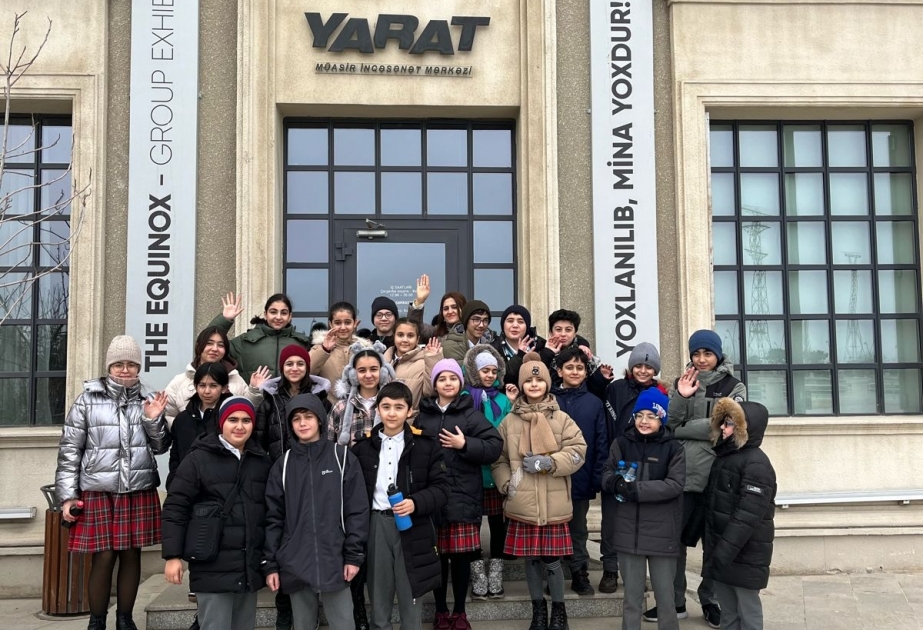 “Gənc istedadlar” liseyinin ekoklub üzvləri YARAT Müasir İncəsənət Mərkəzində