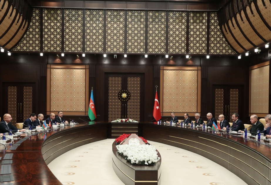President of Azerbaijan Ilham Aliyev and President of Türkiye Recep Tayyip Erdogan held expanded meeting VIDEO