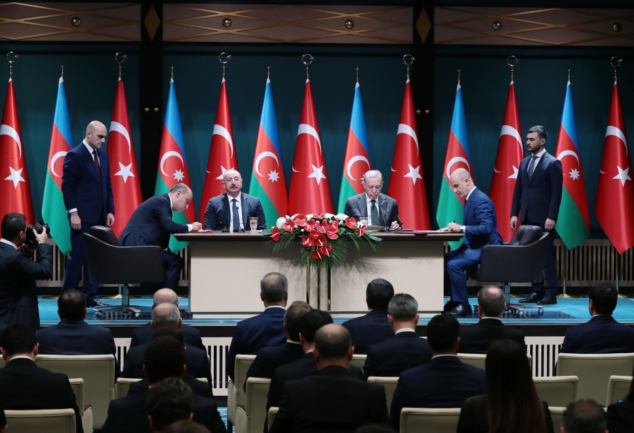 Aserbaidschanisch-türkische Dokumente unterzeichnet  VIDEO