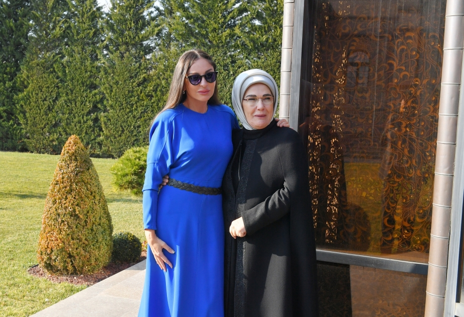 В Анкаре состоялась встреча первых леди Азербайджана и Турции ВИДЕО