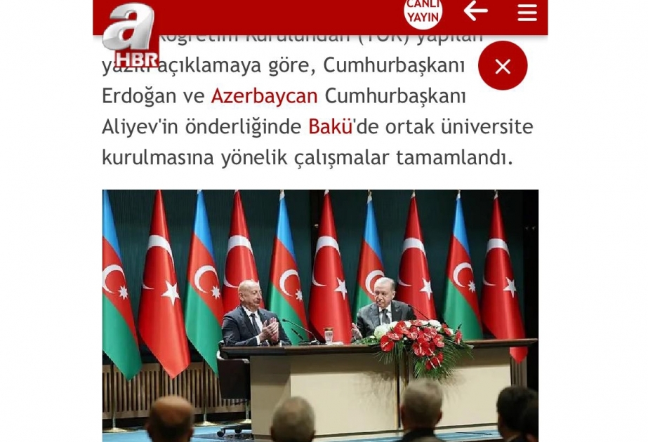 Prezident İlham Əliyevin Türkiyəyə rəsmi səfəri qardaş ölkə mediasında geniş işıqlandırılıb