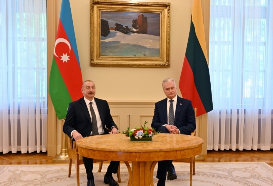 阿利耶夫总统：相信阿塞拜疆-立陶宛关系将继续稳步发展