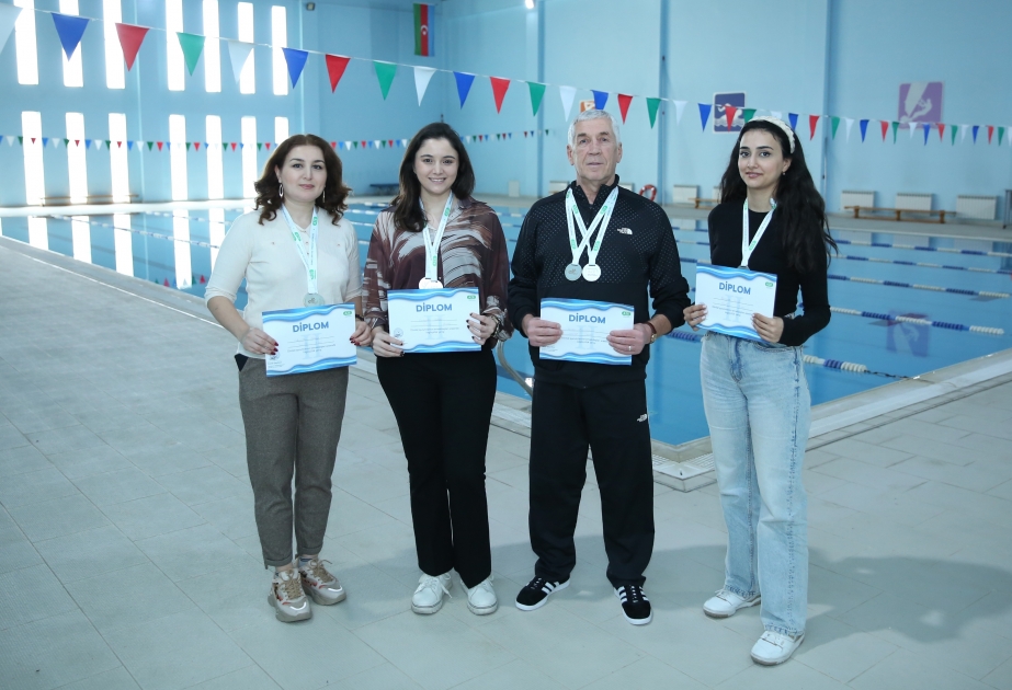 Employees of Baku Higher Oil School successfully represented at swimming competition