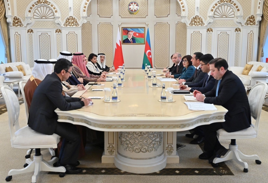 Azerbaijan`s Parliament Speaker meets with Speaker of Council of Representatives of Bahrain