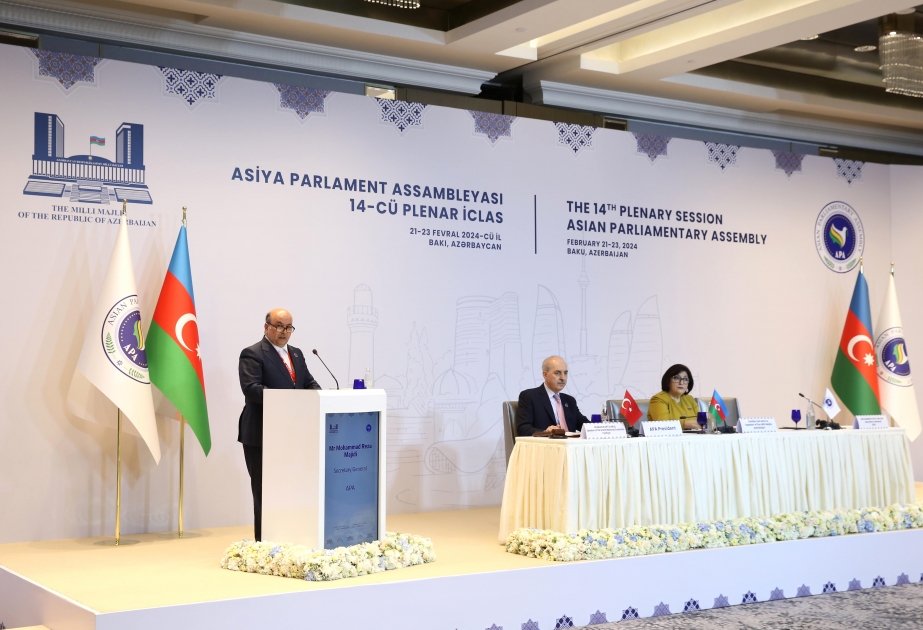 Генеральный секретарь: Мы поддерживаем председательство Азербайджана в Азиатской парламентской ассамблее