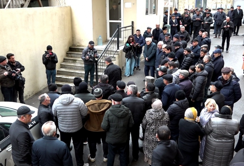 Xalq yazıçısı Mövlud Süleymanlı ilə vida mərasimi keçirilib VİDEO