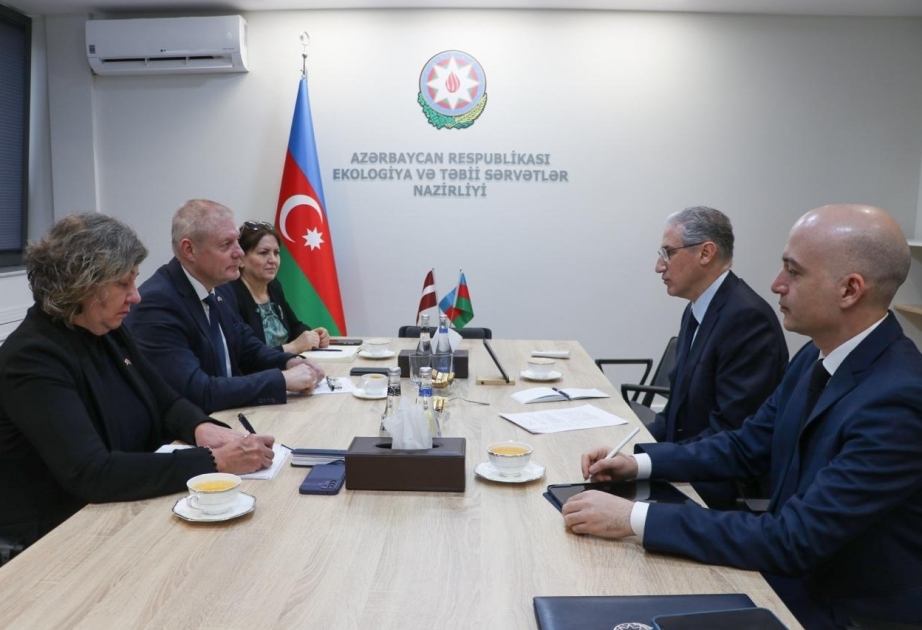 Министр экологии и природных ресурсов и посол Латвии в Азербайджане обменялись мнениями о подготовке к COP29