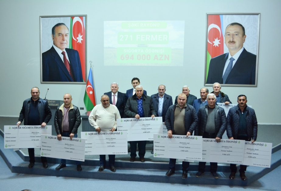 Şəkidə fermerlərə aqrar sığorta ödənişi verilib
