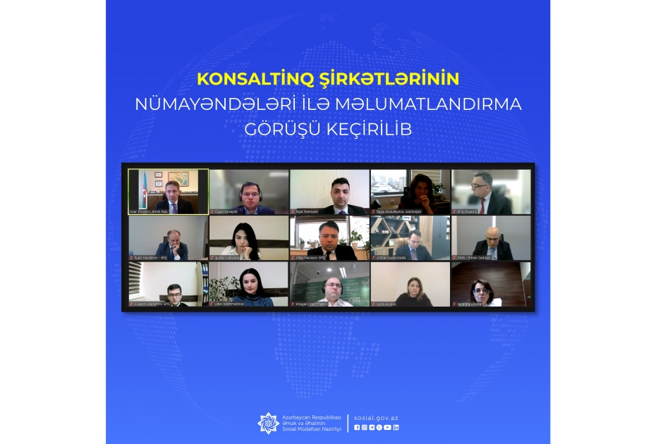 Konsaltinq şirkətlərinin nümayəndələri ilə məlumatlandırma görüşü keçirilib