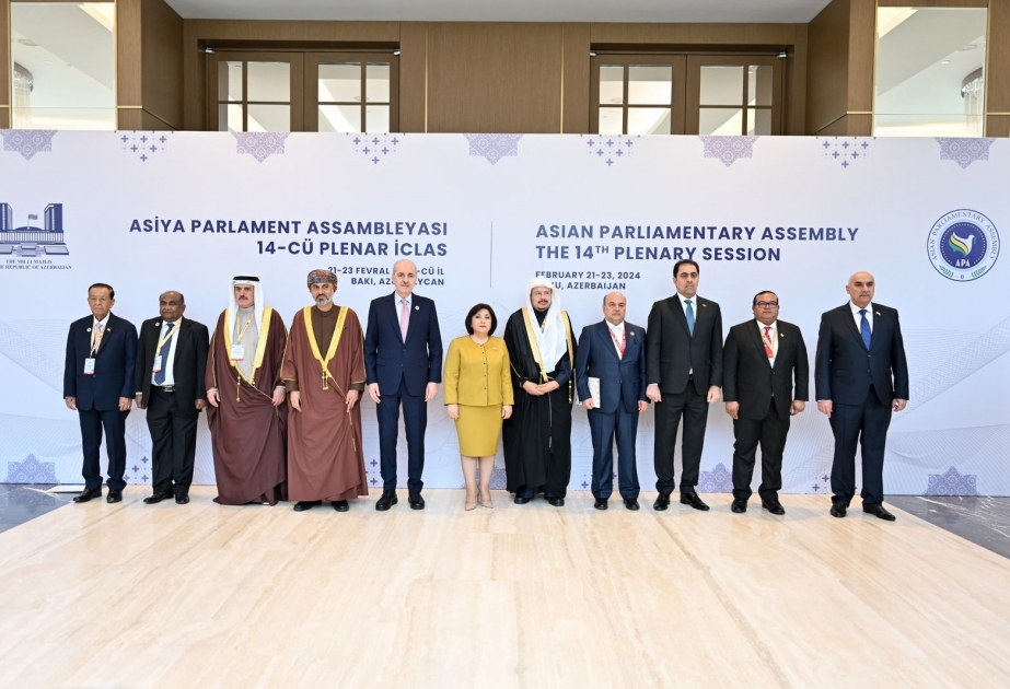Bakıda Asiya Parlament Assambleyasının 14-cü plenar sessiyasının ilk gününə yekun vurulub