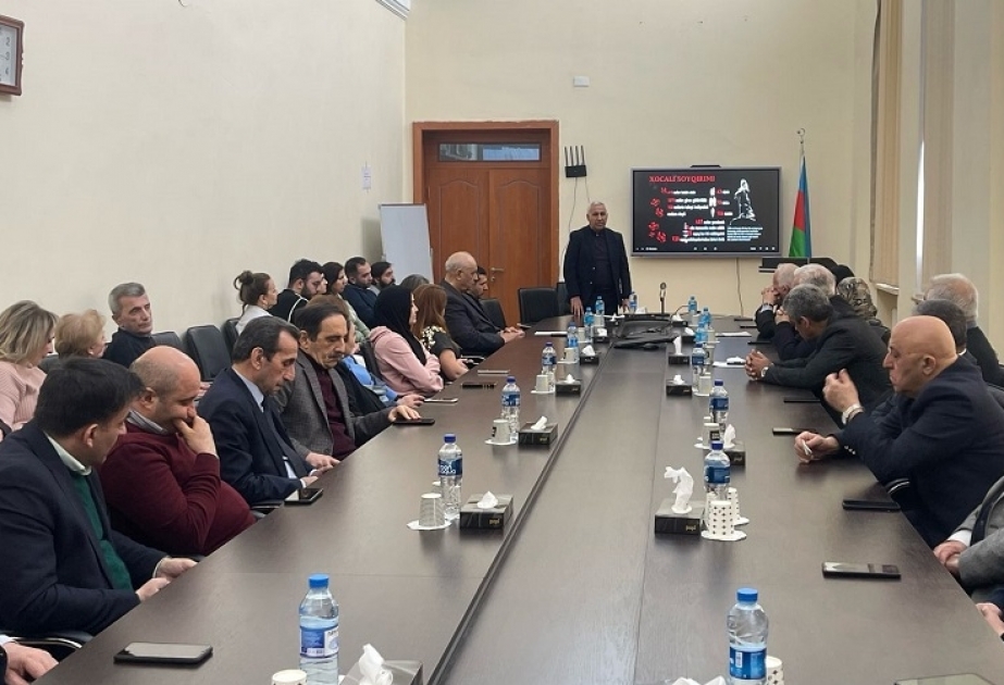 İqtisadiyyat İnstitutunda Xocalı soyqırımının 32-ci ildönümünə həsr edilən anım tədbiri keçirilib