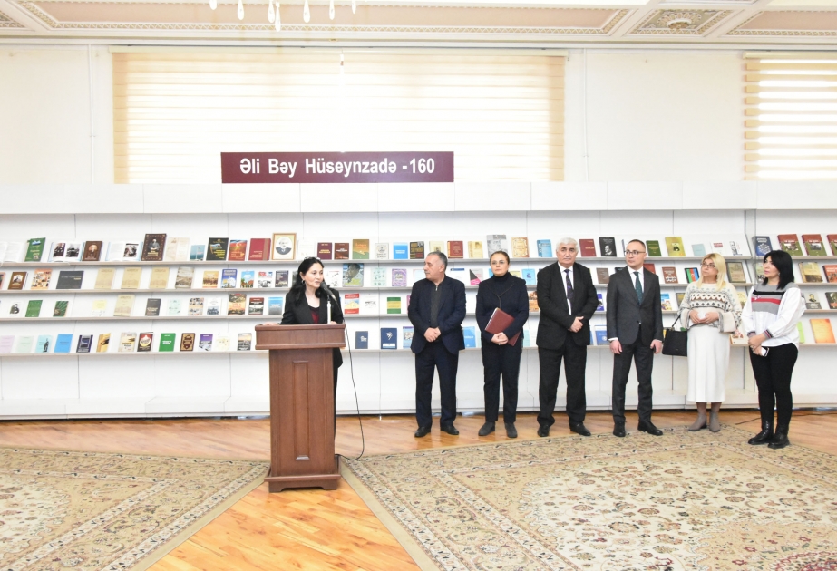 Milli Kitabxanada Əli bəy Hüseynzadəyə həsr olunan kitab sərgisi açılıb