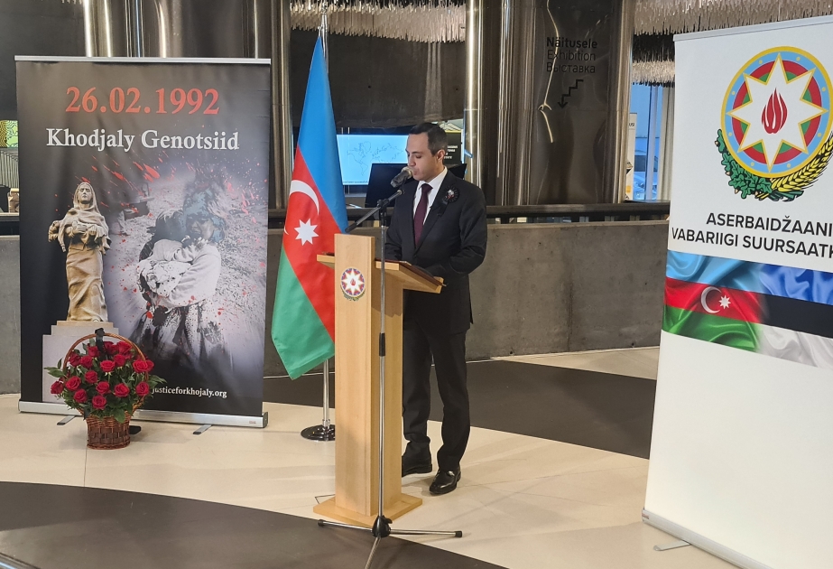 سفارة أذربيجان في إستونيا تنظم حفل إحياء ذكرى ضحايا مجزرة خوجالي
