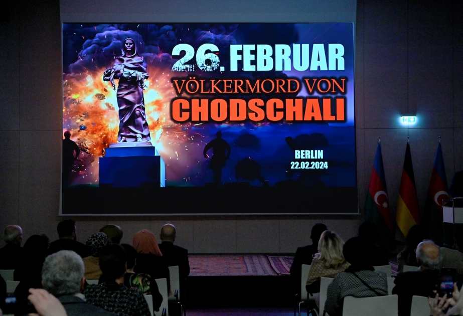 Berlində Xocalı soyqırımı qurbanlarının xatirəsi anılıb VİDEO